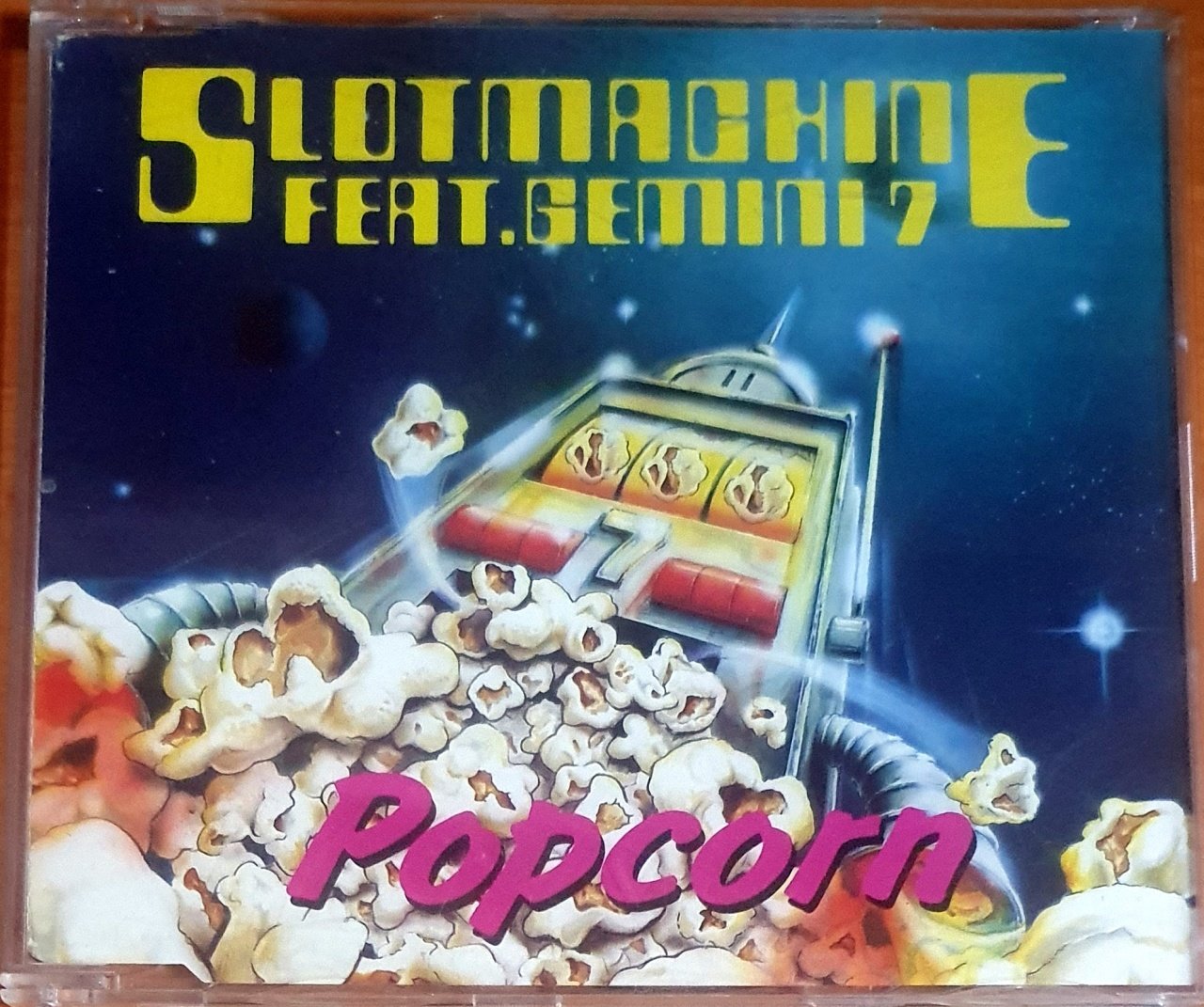 SLOTMACHINE FEAT. GEMINI 7 - POPCORN (1992) - CD SINGLE 2.EL