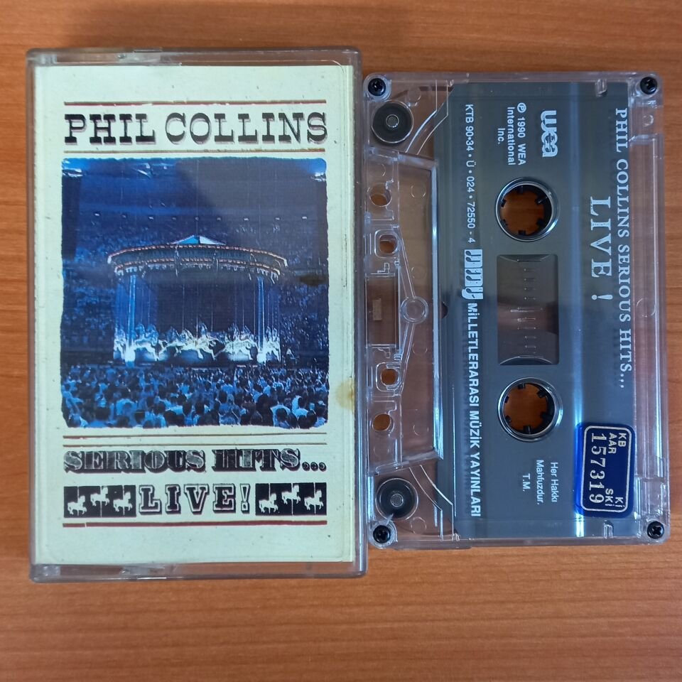 PHIL COLLINS - SERIOUS HITS... / LIVE! (1990) - KASET 2.EL