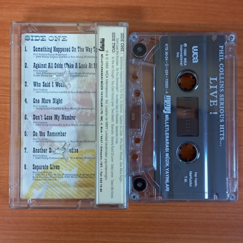 PHIL COLLINS - SERIOUS HITS... / LIVE! (1990) - KASET 2.EL