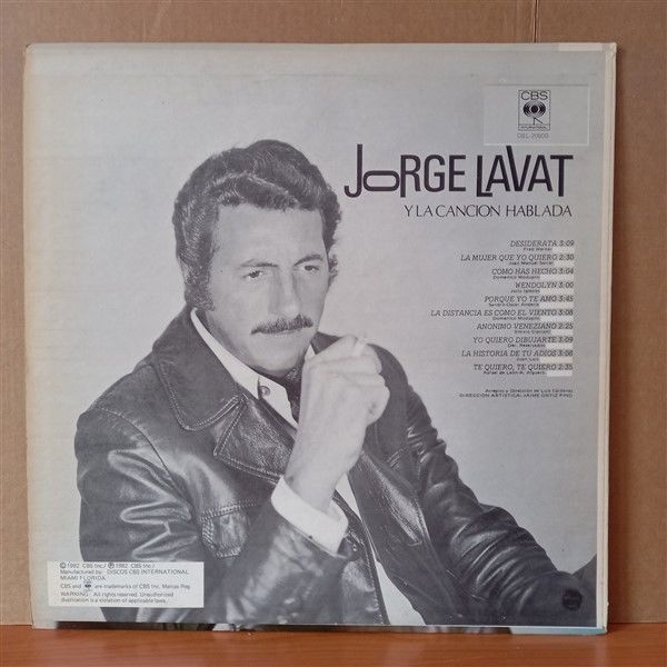 JORGE LAVAT – Y LA CANCION HABLADA - LP 2.EL PLAK