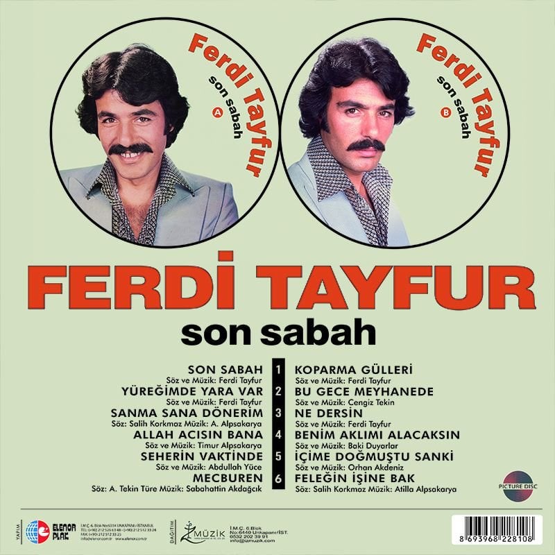 FERDİ TAYFUR - SON SABAH (1979) - LP 2025 BASIM RESİM BASKILI / PICTURE DISC SIFIR PLAK