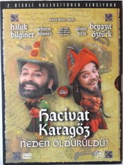 HACİVAT KARAGÖZ NEDEN ÖLDÜRÜLDÜ? - HALUK BİLGİNER - BEYAZIT ÖZTÜRK - ŞEBNEM DÖNMEZ - GÜVEN KIRAÇ - EZEL AKAY - 2DVD 2.EL