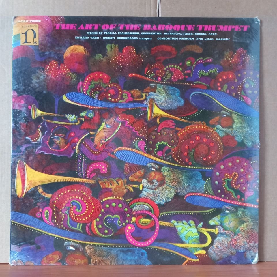 THE ART OF THE BAROQUE TRUMPET / WORKS BY TORELLI, FRANCESHINI, CHARPENTIER, ALTENBURG, FASCH, HANDEL, ANON / EDWARD H. TARR, ROBERT BODENRÖDER, CONSORTIUM MUSICUM, FRITZ LEHAN (1969) - LP DÖNEM BASKISI SIFIR PLAK