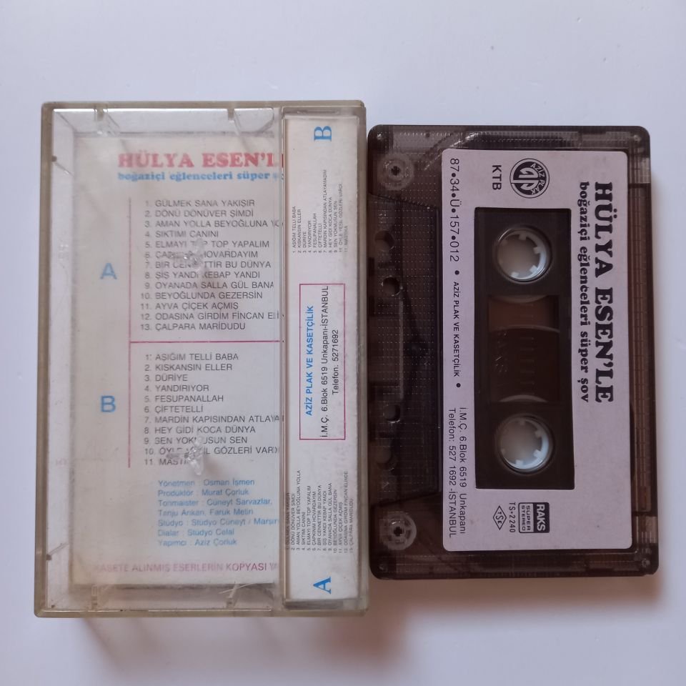 HÜLYA ESEN - HÜLYA ESEN'LE BOĞAZİÇİ EĞLENCELERİ SÜPER ŞOV (1987) - KASET 2.EL