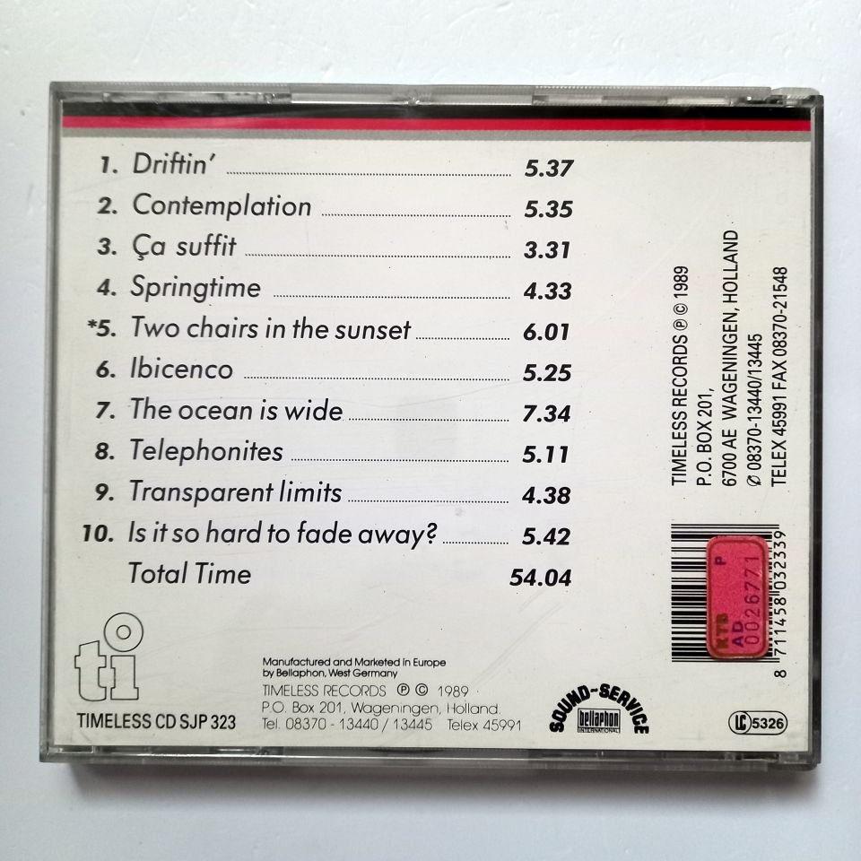 BERNHARD REINKE TRANSFUSION – DRIFTIN' (1989) - CD 2.EL