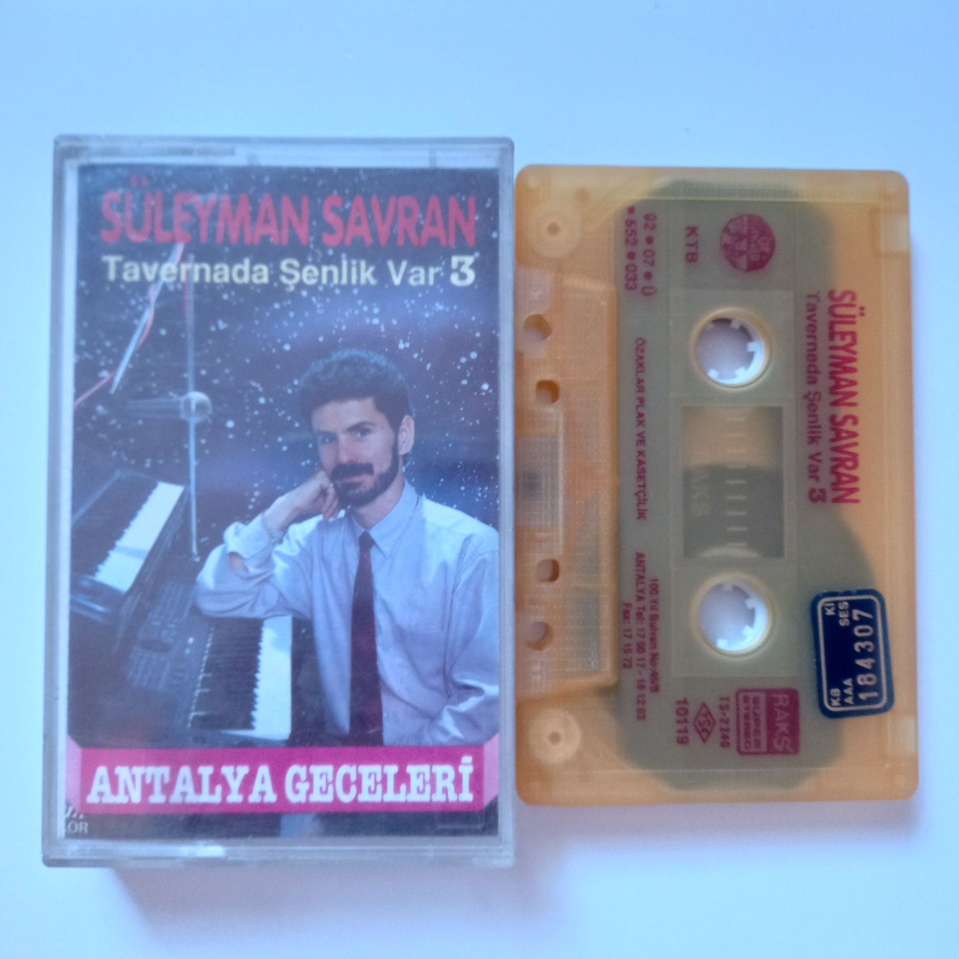 SÜLEYMAN SAVRAN - ANTALYA GECELERİ / TAVERNADA ŞENLİK VAR 3 (1992) - KASET 2.EL