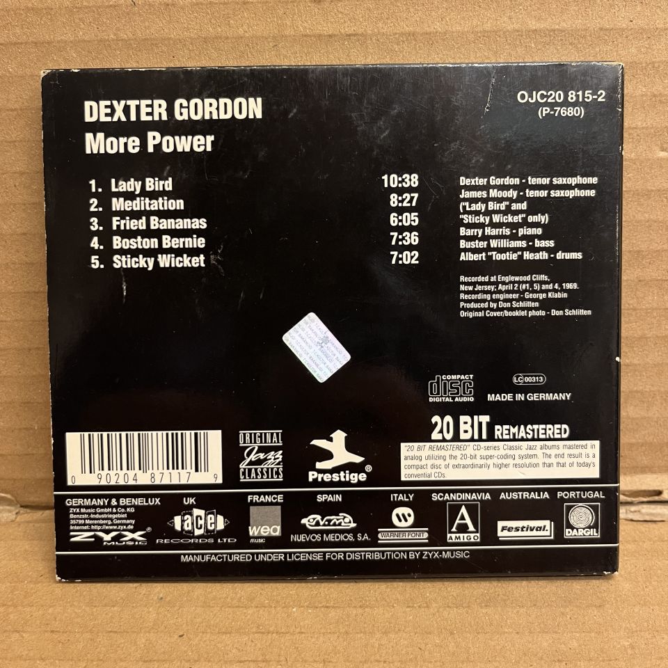 DEXTER GORDON – MORE POWER (1969) - CD DIGIPAK 2.EL