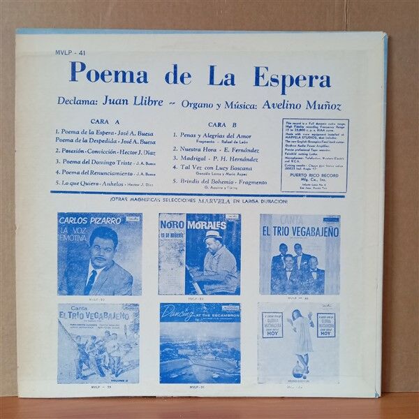 JUAN LLIBRE – POEMA DE LA ESPERA - LP 2.EL PLAK