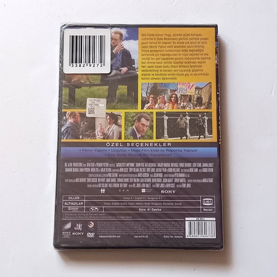 GÜÇ BENDE ARTIK / ABSOLUTELY ANYTHING - SIMON PEGG, KATE BECKINSALE  - YÖN.: TERRY JONES - DVD SIFIR