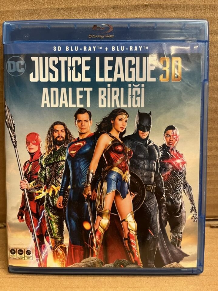 JUSTICE LEAGUE - ADALET BİRLİĞİ - ZACK SNYDER - 2D & 3D BLU RAY 2.EL