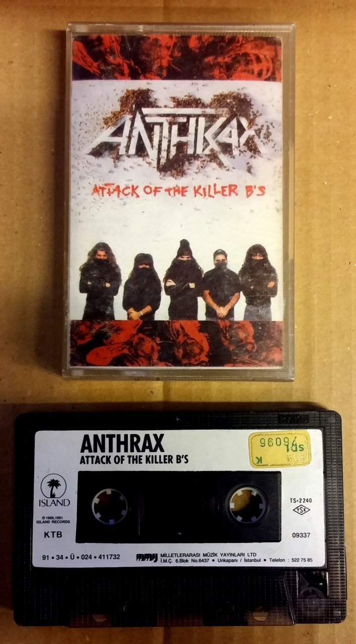 ANTHRAX - ATTACK OF THE KILLER B'S CASSETTE MADE IN TURKEY ''USED''