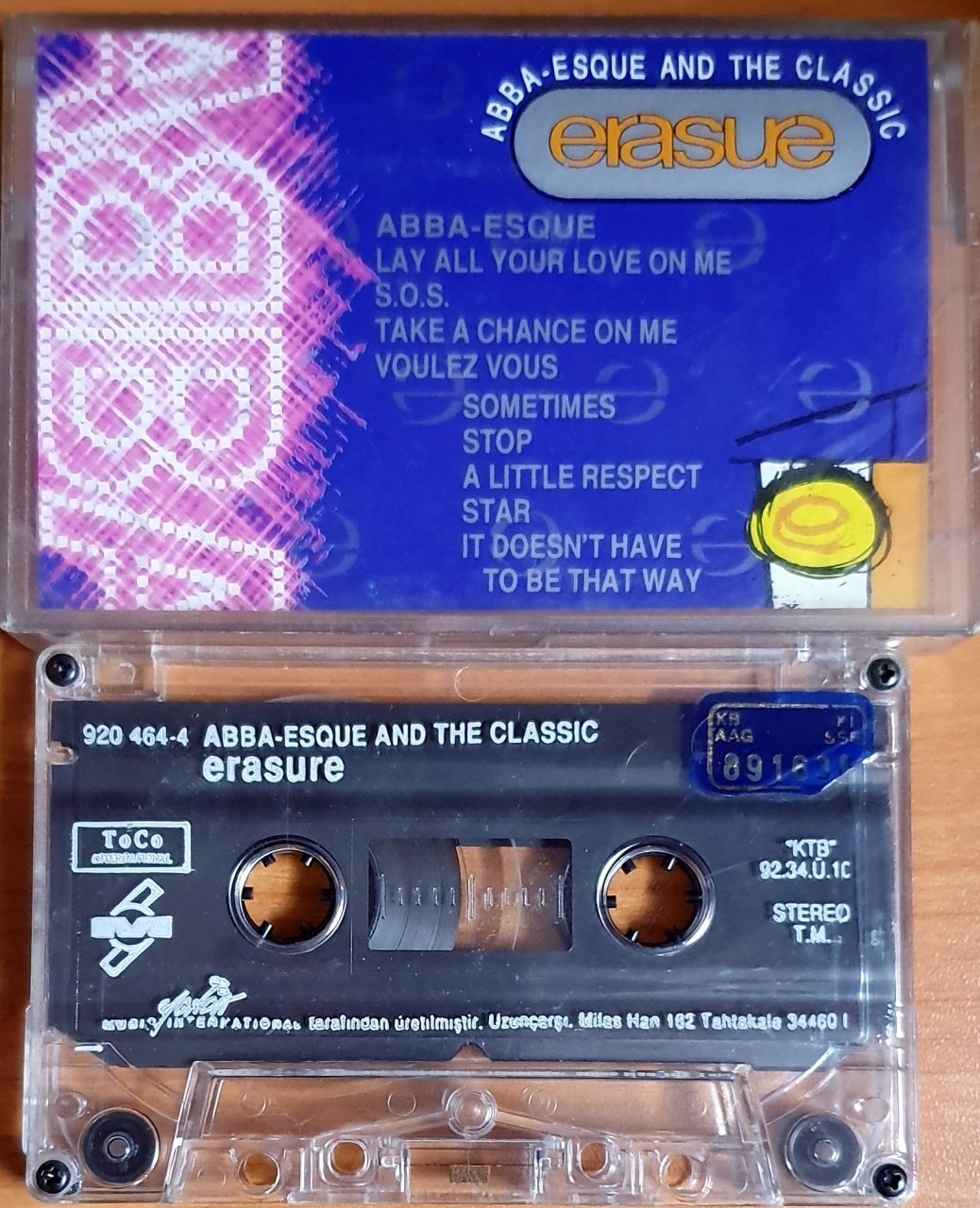 ERASURE - ABBA-ESQUE AND THE CLASSICS (1992) - KASET YONCA 2.EL