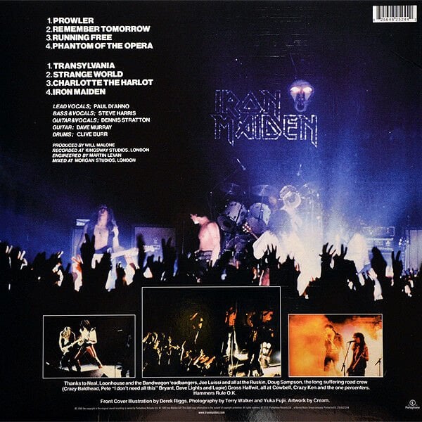 IRON MAIDEN - IRON MAIDEN (1980) - LP 2014 EDITION SIFIR PLAK