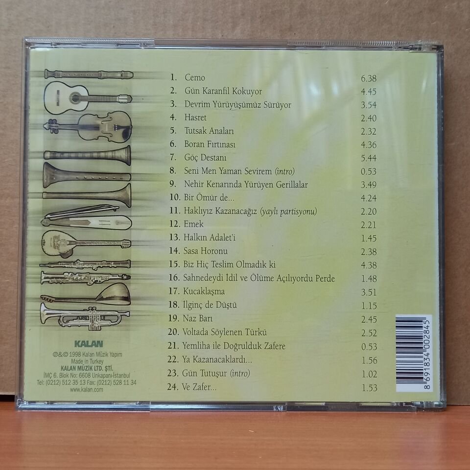 GRUP YORUM - KUCAKLAŞMA (1998) - CD 2.EL