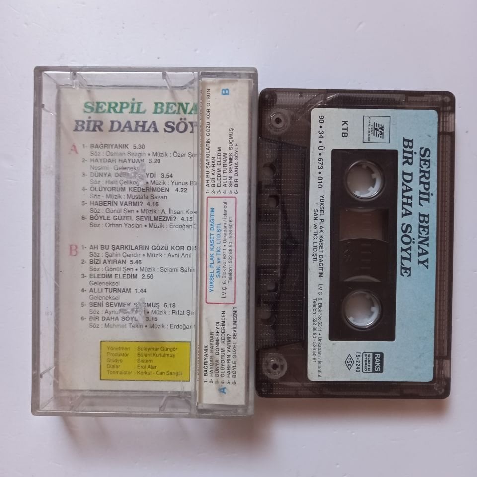 SERPİL BENAY - BİR DAHA SÖYLE (1990) - KASET 2.EL
