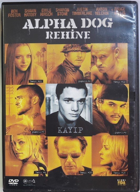 REHİNE - ALPHA DOG - BEN FOSTER - SHARON STONE - BRUCE WILLIS - NICK CASSAVETES - DVD 2.EL