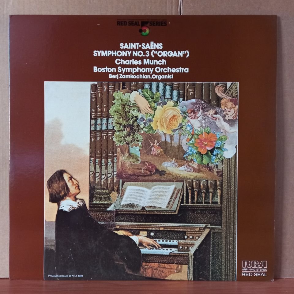 SAINT-SAENS: SYMPHONY NO. 3 ''ORGAN'' / CHARLES MUNCH, BOSTON SYMPHONY ORCHESTRA, BERJ ZAMKOCHIAN (1981) - LP 2.EL PLAK