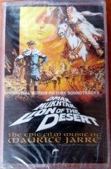 OMAR MUKHTAR LION OF THE DESERT - SOUNDTRACK MAURICE JARRE CASSETTE MADE IN TURKEY ''NEW''