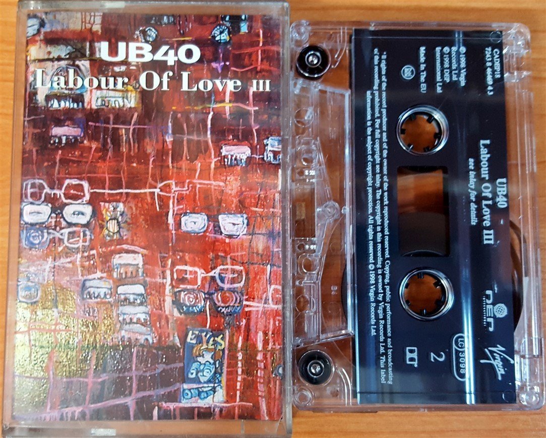 UB40 - LABOUR OF LOVE III CASSETTE MADE IN EU ''USED''