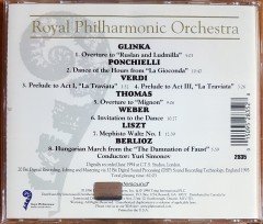 GLINKA, PONCHIELLI, VERDI, THOMAS, WEBER, LISZT, BERLIOZ / ROYAL PHILHARMONIC ORCHESTRA / CONDUCTED BY YURI SIMONOV (1996) CD 2.EL