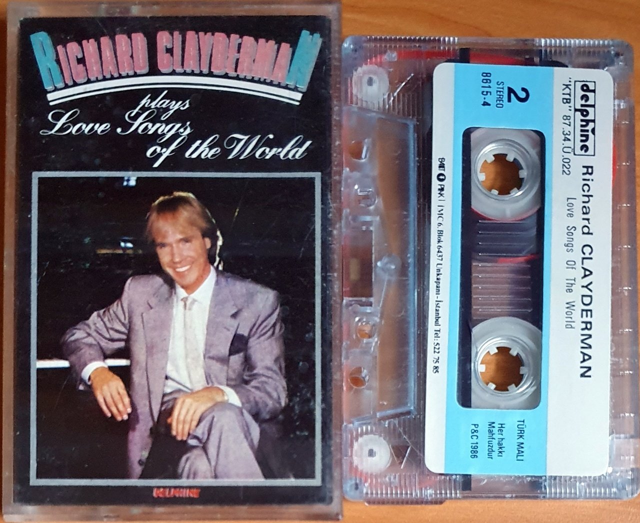 RICHARD CLAYDERMAN - LOVE SONGS OF THE WORLD (1986) - KASET 2.EL