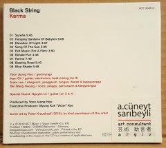 BLACK STRING - KARMA (2019) - CD KAPAK SIKINTILI ACT MUSIC FOLK JAZZ WORLD 2.EL
