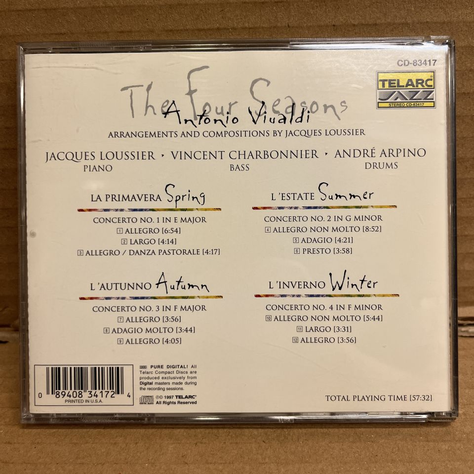 JACQUES LOUSSIER TRIO – VIVALDI: THE FOUR SEASONS (1997) - CD 2.EL