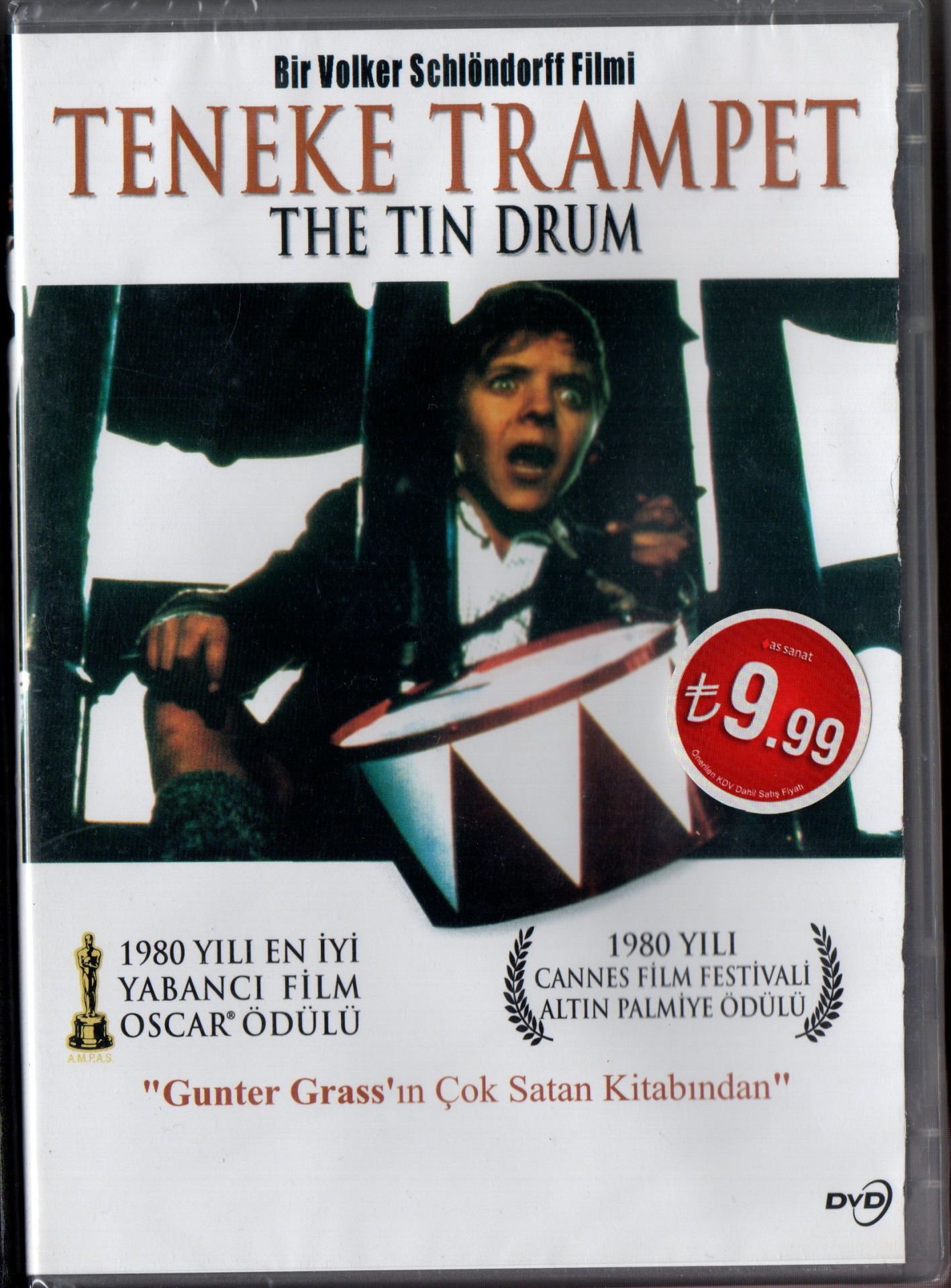 THE TIN DRUM - TENEKE TRAMPET - VOLKER SCHLÖNDORFF - DVD AMBALAJINDA SIFIR