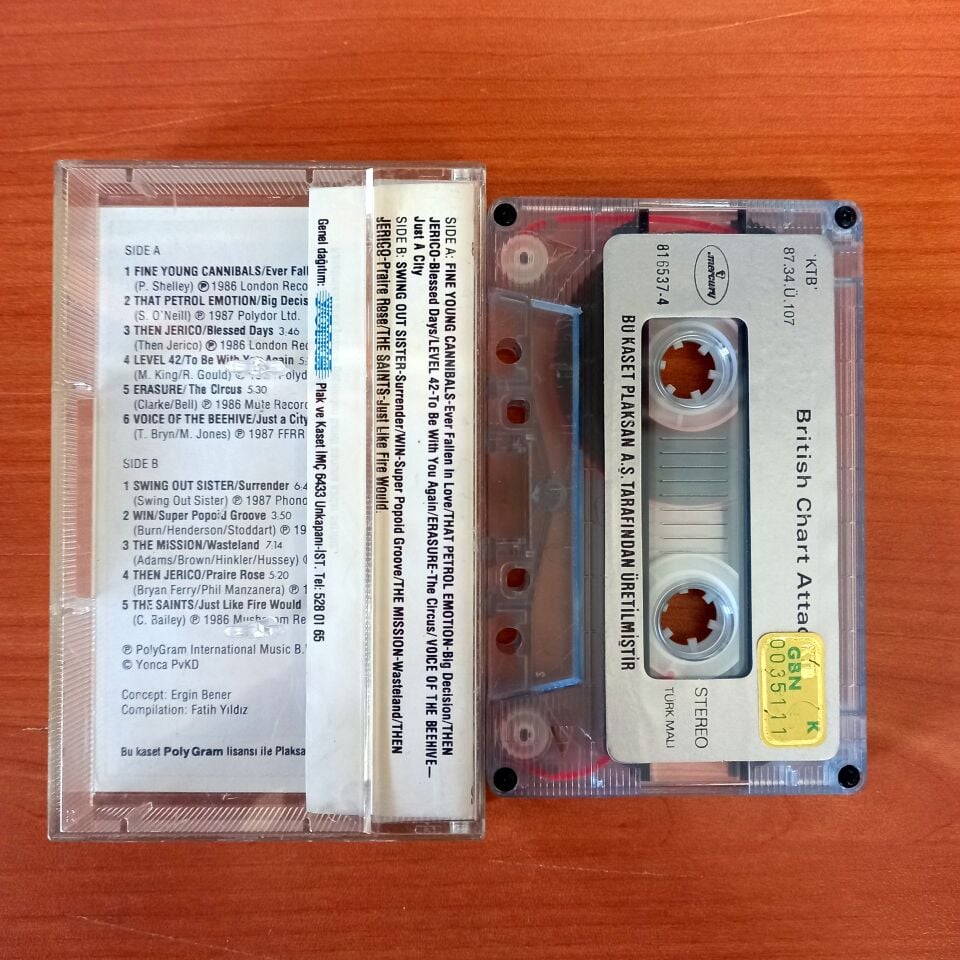 BRITISH CHART ATTACK 2 / FINE YOUNG CANNIBALS, LEVEL 42, ERASURE, THE MISSION, SWING OUT SISTERS (1987) - KASET 2.EL