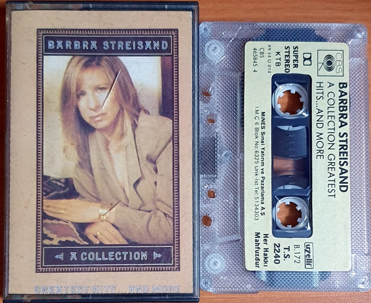 BARBRA STREISAND - A COLLECTION / GREATEST HITS AND MORE (1989) - KASET UZELLİ 2.EL