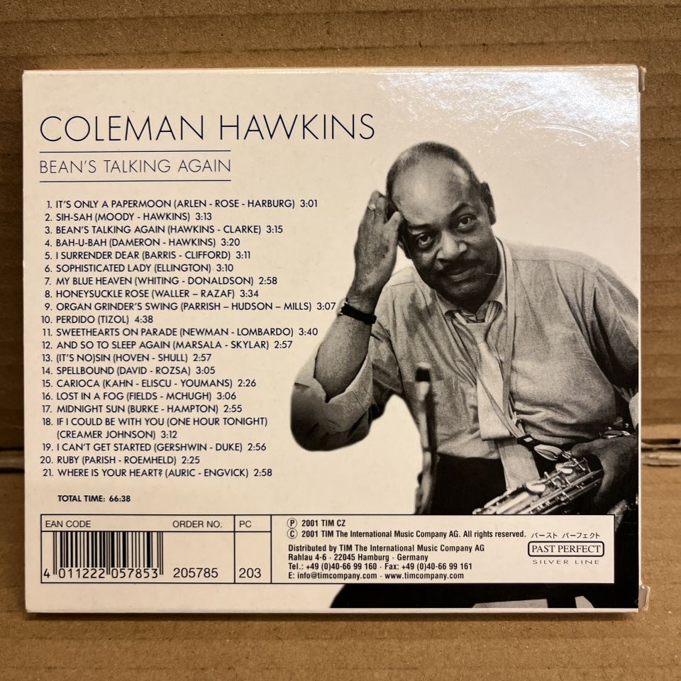 COLEMAN HAWKINS – BEAN'S TALKING AGAIN (2001) - CD 2.EL