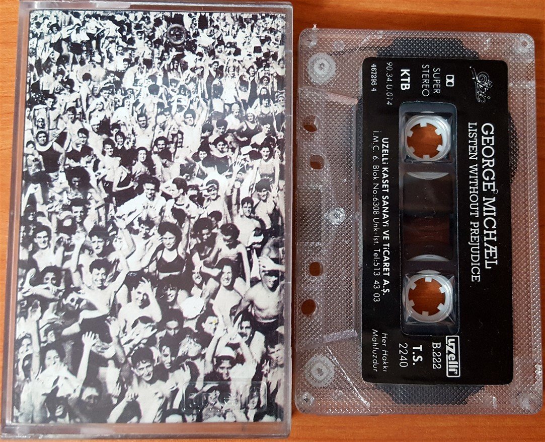GEORGE MICHAEL - LISTEN WITHOUT PREJUDICE VOL 1 (1990) UZELLI CASSETTE MADE IN TURKEY ''USED''