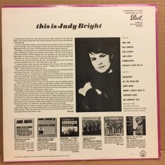 JUDY BRIGHT - THIS IS JUDY BRIGHT 1964 2.EL PLAK