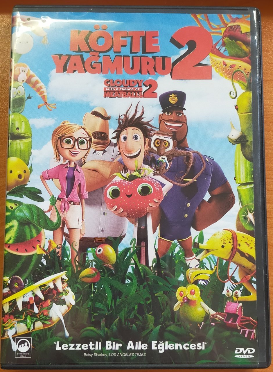 KÖFTE YAĞMURU 2 - CLOUDY WITH A CHANCE OF MEATBALLS 2 - ANİMASYON - DVD 2.EL