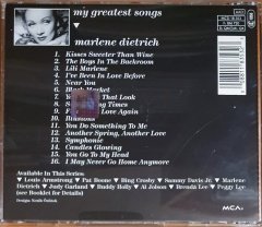 MARLENE DIETRICH - MY GREATEST SONGS (1991) - CD 2.EL