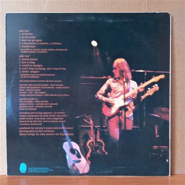 DAVE MASON – HEADKEEPER (1972) - LP 2.EL PLAK