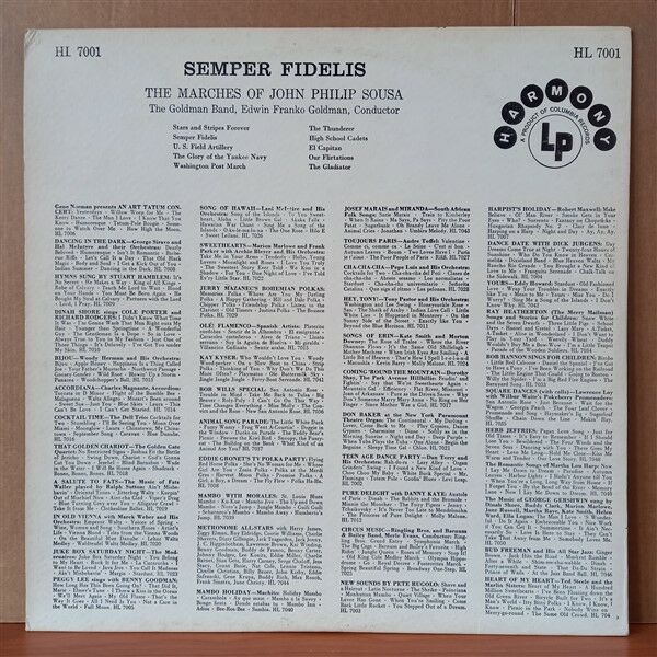SEMPER FIDELIS [THE MARCHES OF JOHN PHILIP SOUSA] / THE GOLDMAN BAND, EDWIN FRANKO GOLDMAN (1957) - LP 2.EL PLAK
