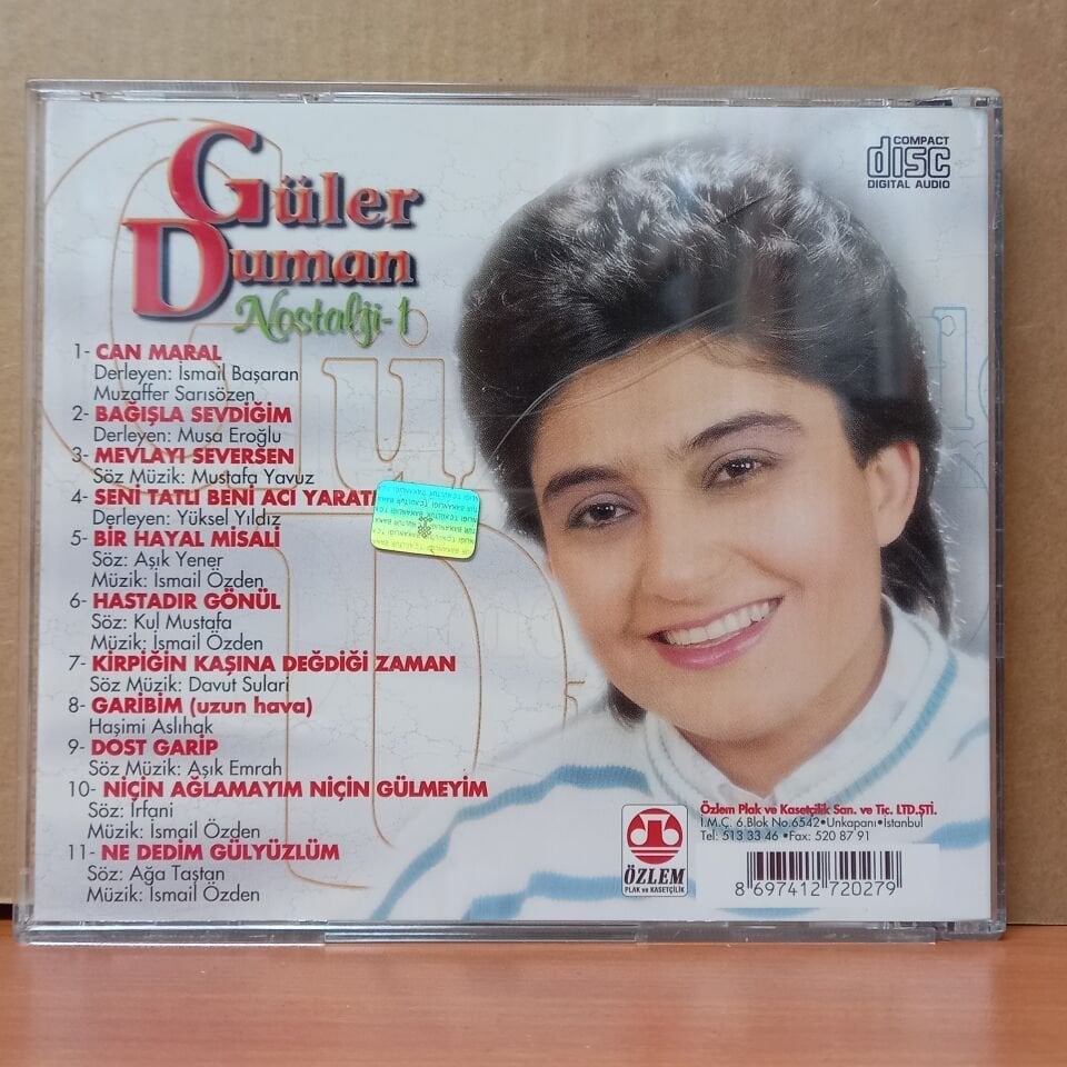 GÜLER DUMAN - NOSTALJİ 1 (1998) - CD 2.EL