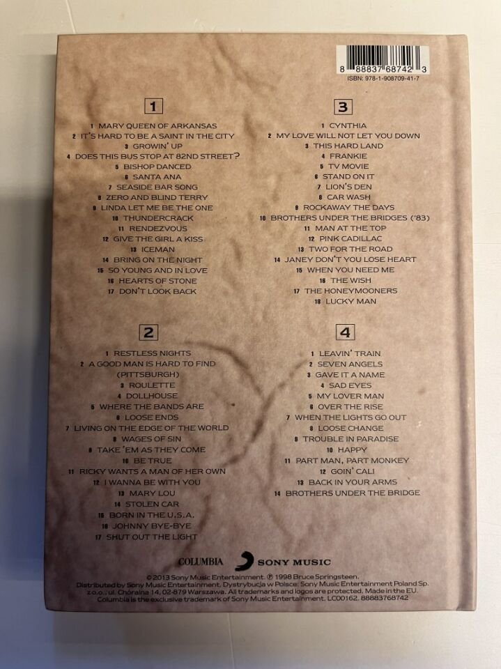 BRUCE SPRINGSTEEN – TRACKS (2013) - 4 x HDCD + KİTAPÇIK BOX SET 2.EL