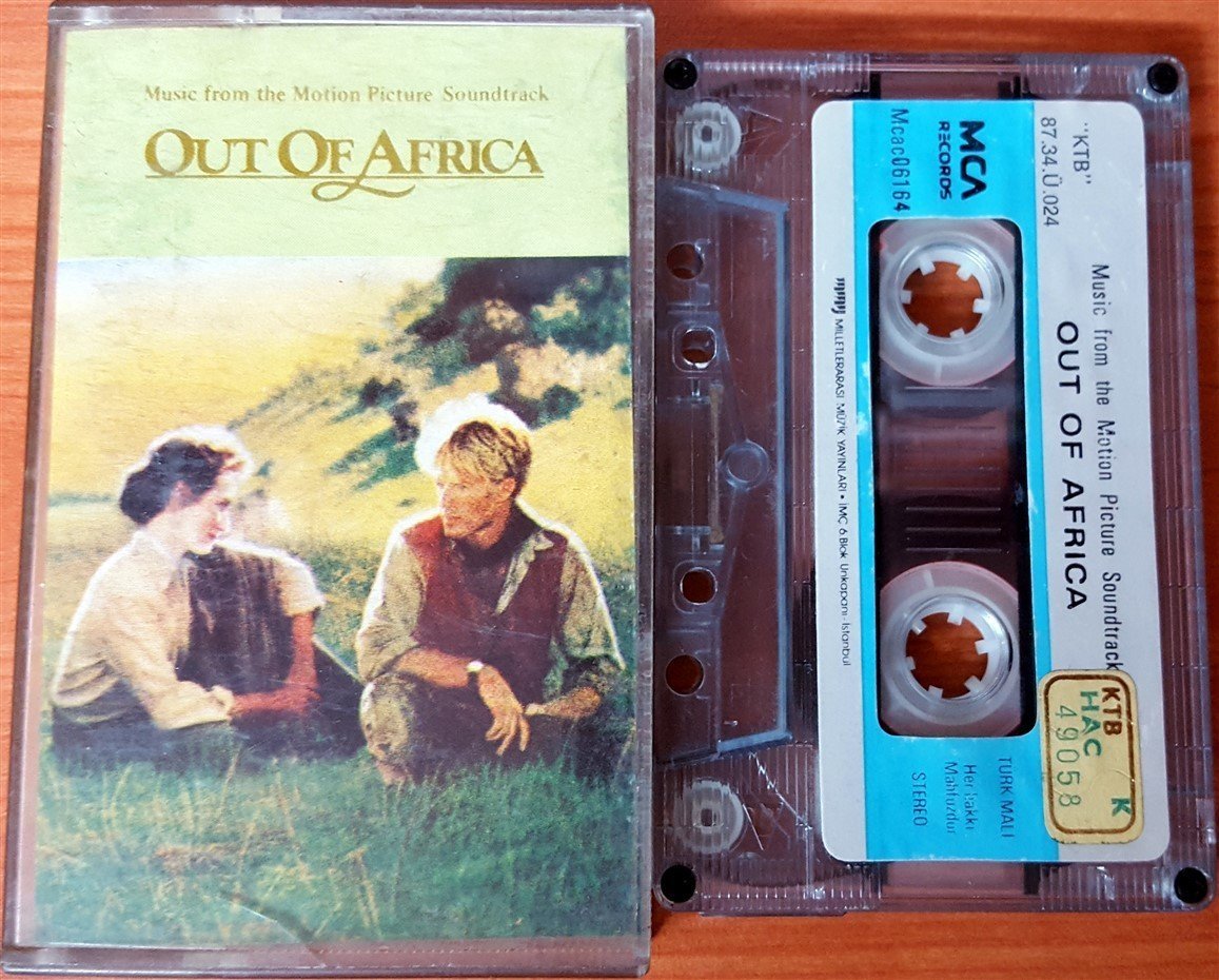 OUT OF AFRICA - SOUNDTRACK (1987) MMY CASSETTE MADE IN TURKEY ''USED'' PAPER LABEL