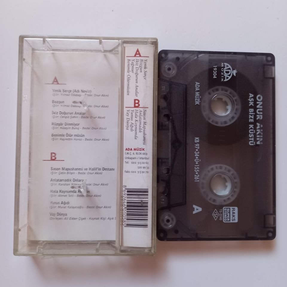 ONUR AKIN - AŞK BİZE KÜSTÜ (1997) - KASET 2.EL
