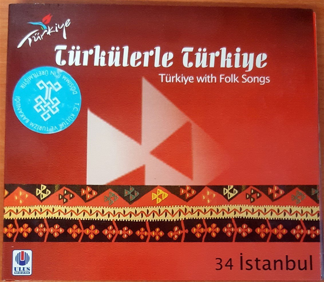 TÜRKÜLERLE TÜRKİYE / TÜRKİYE WITH FOLK SONGS - 34 İSTANBUL CD 2.EL