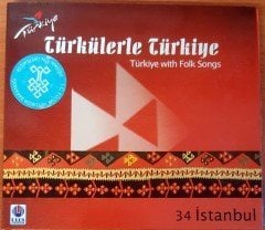 TÜRKÜLERLE TÜRKİYE / TÜRKİYE WITH FOLK SONGS - 34 İSTANBUL CD 2.EL