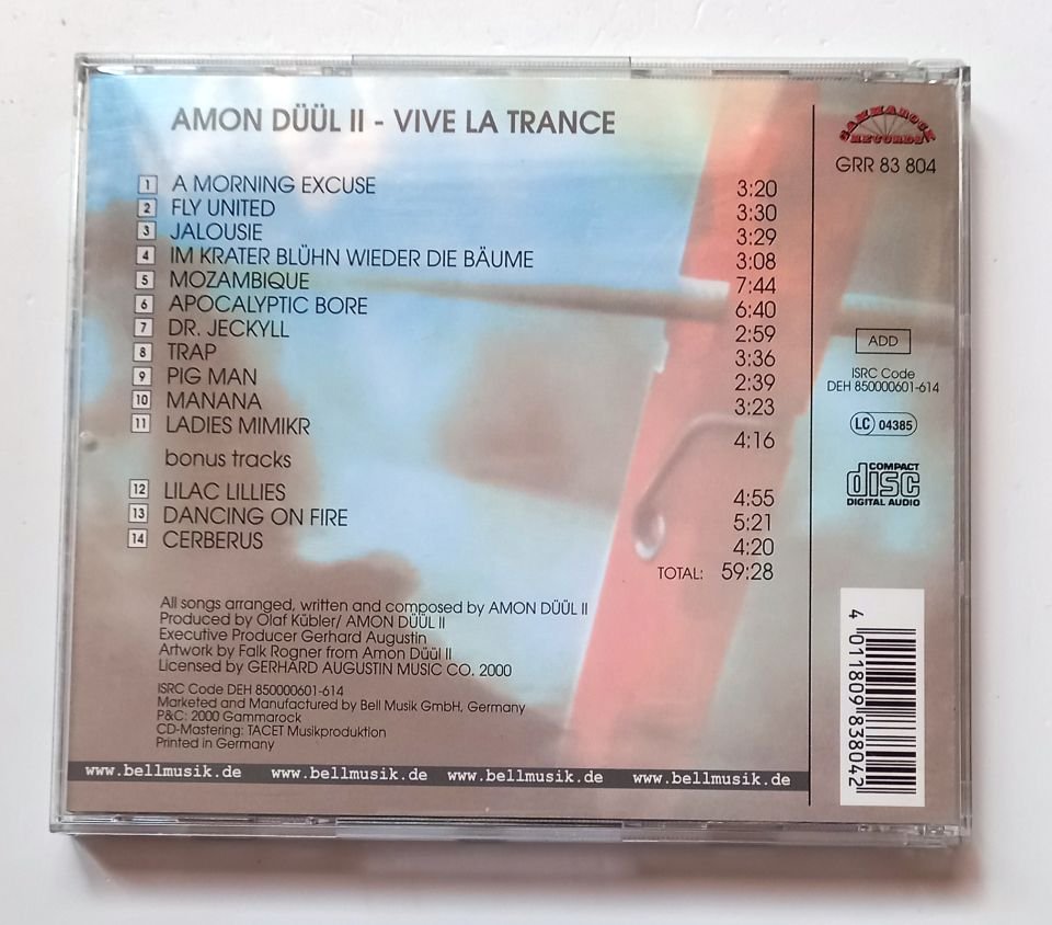 AMON DÜÜL 2 – VIVE LA TRANCE (2000) - CD 2.EL