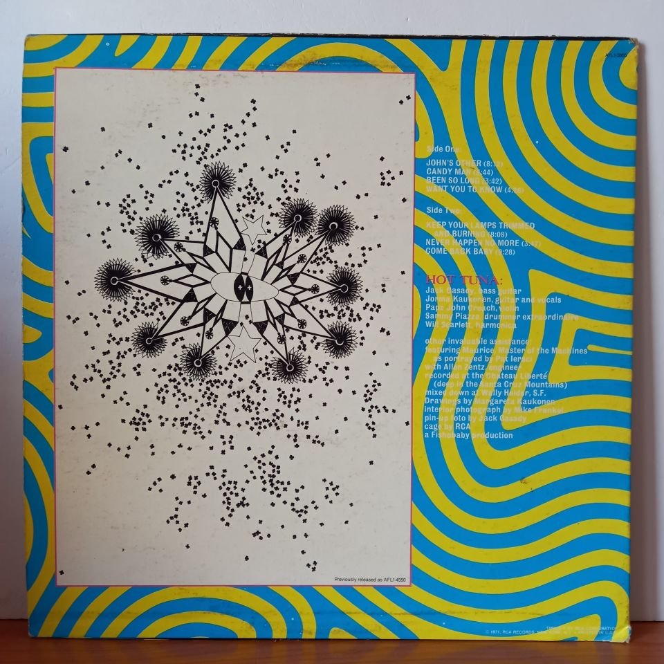 HOT TUNA – FIRST PULL UP THEN PULL DOWN (1971) - LP 2.EL PLAK