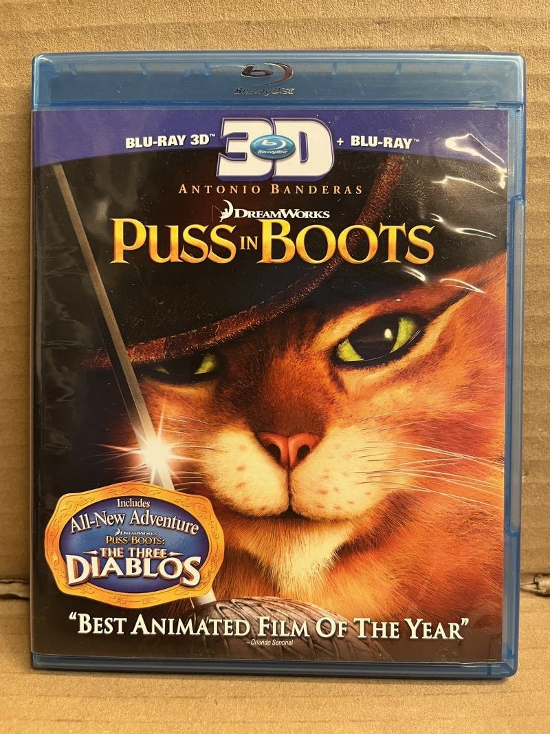 PUSS IN BOOTS - ÇİZMELİ KEDİ - ANİMASYON - 2D & 3D BLU RAY 2.EL