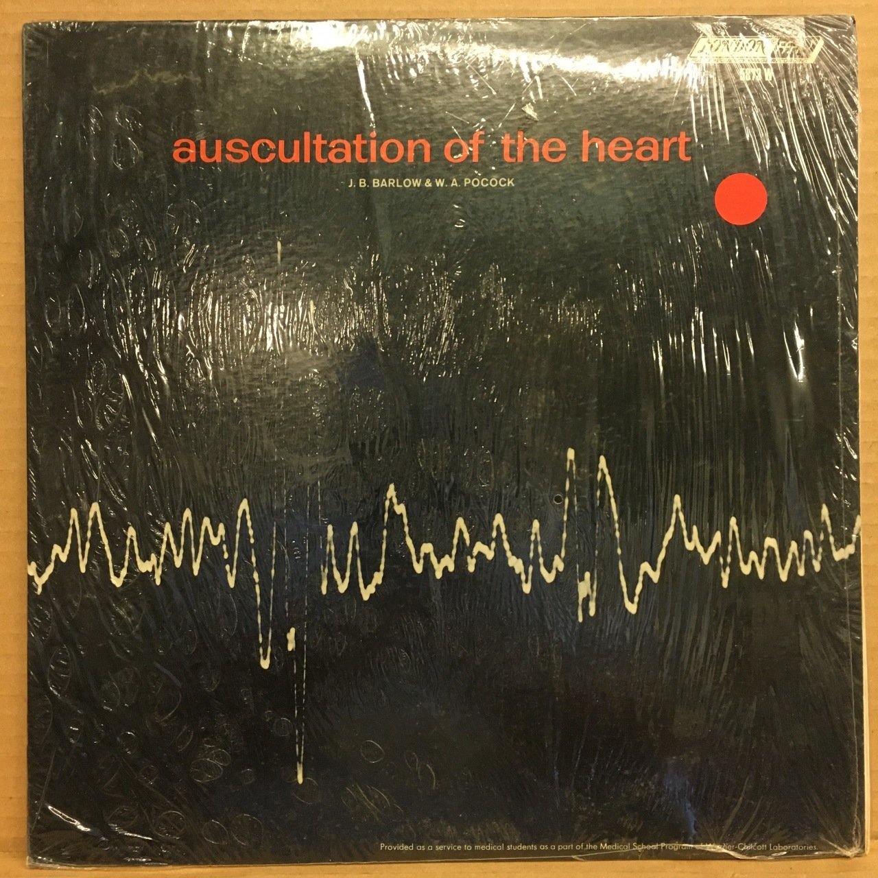 J.B. BARLOW & W.A. POCOCK - AUSCULTATION OF THE HEART 1962 SIFIR PLAK