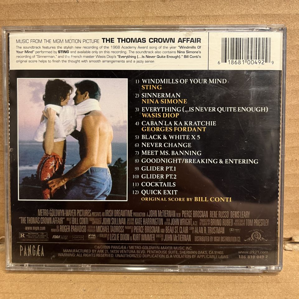 THE THOMAS CROWN AFFAIR (MUSIC FROM THE MGM MOTION PICTURE) (1999) - CD 2.EL