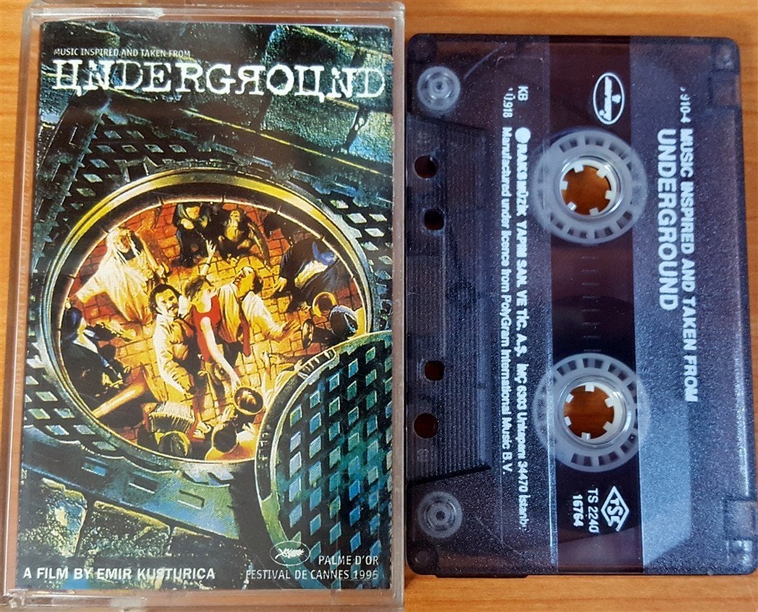 UNDERGROUND - SOUNDTRACK (1996) RAKS CASSETTE MADE IN TURKEY ''USED''