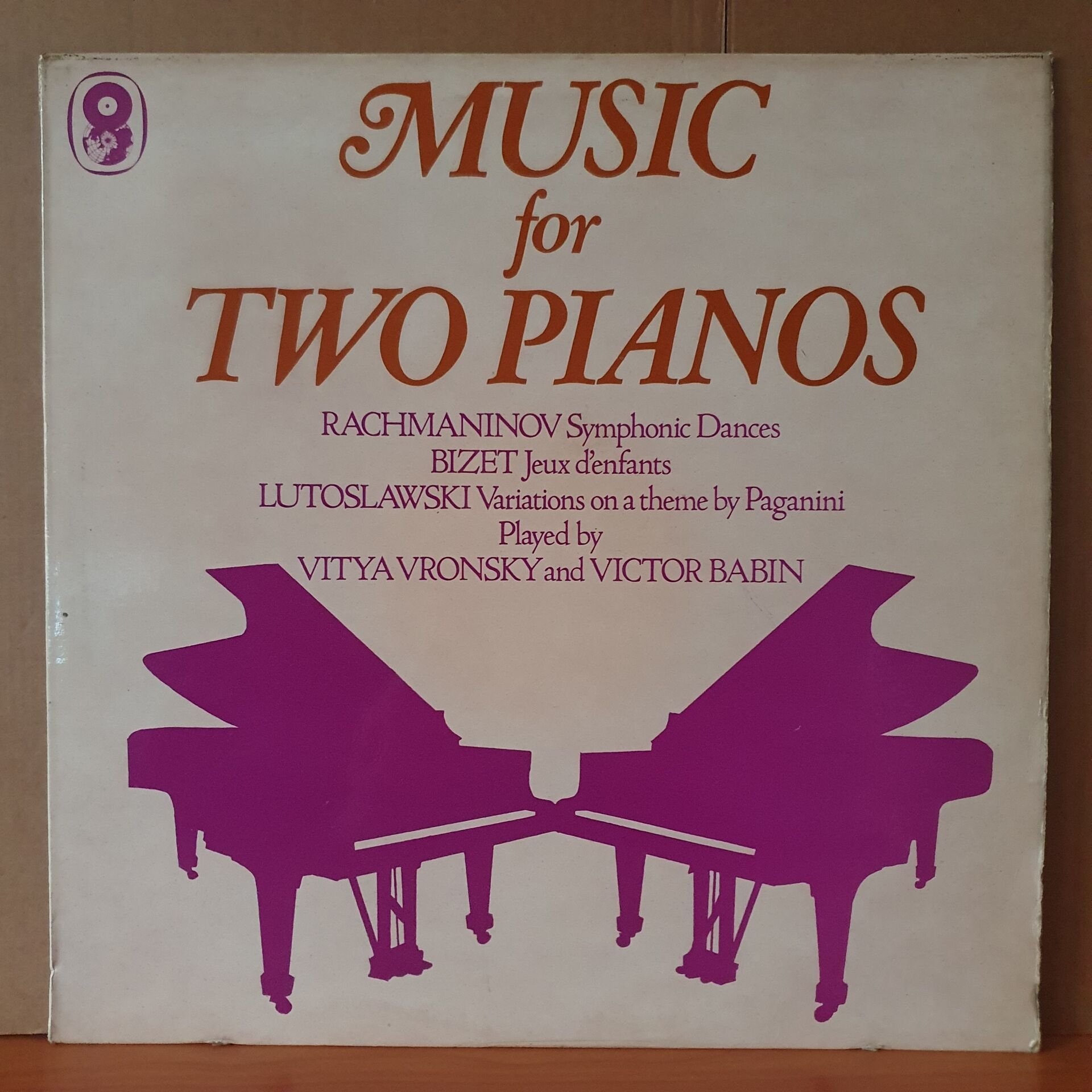 MUSIC FOR TWO PIANOS / RACHMANINOV, BIZET, LUTOSLAWSKI PLAYED BY VITYA VRONSKY AND VICTOR BABIN - LP 2.EL PLAK